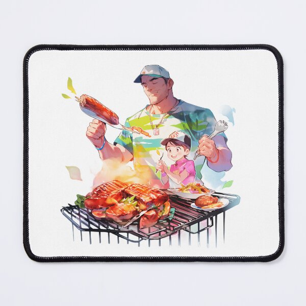Item preview, Father Day Grillmaster Young Fathers Grilling BBQ Dad and Son Family Grill Master Time King Season designed and sold by MartynGrey.