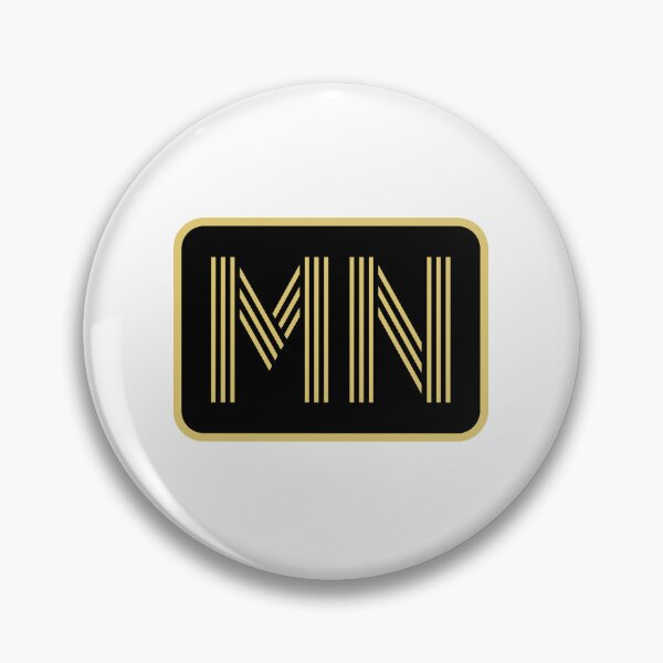 Item preview, /MN Initials Gold Geometric Letters designed and sold by Jeallan Designs.
