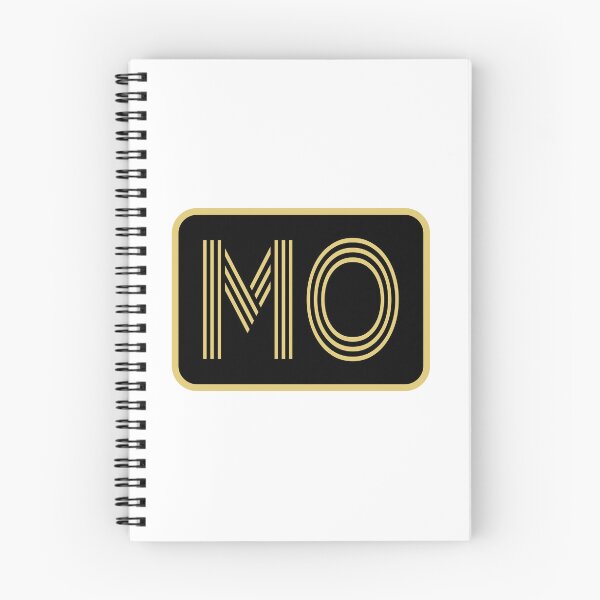 Item preview, MO Initials Gold Geometric Letters designed and sold by Jeallan Designs.