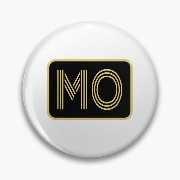 Item preview, MO Initials Gold Geometric Letters designed and sold by Jeallan Designs.