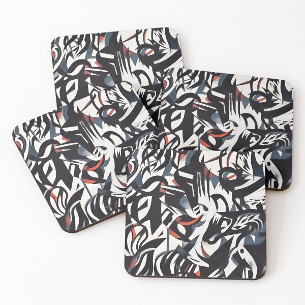 Item preview, Franz Marc Birth of the Wolves Inspired Pattern designed and sold by Sturdust.