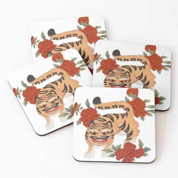 Item preview, Korean Tiger and Peony designed and sold by VeronicaPrint.
