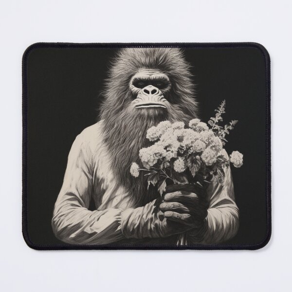 Item preview, Bigfoot with flowers on a date classic art designed and sold by redstar19.