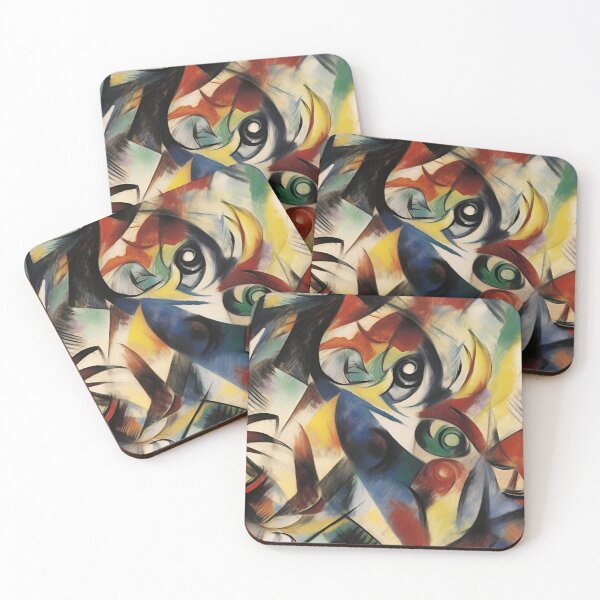 Item preview, Franz Marc Caliban Inspired Cubist Pattern designed and sold by Sturdust.
