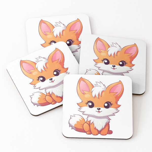 Item preview, Cute brown fox - Kawaii fox pup designed and sold by Vansky-Art.