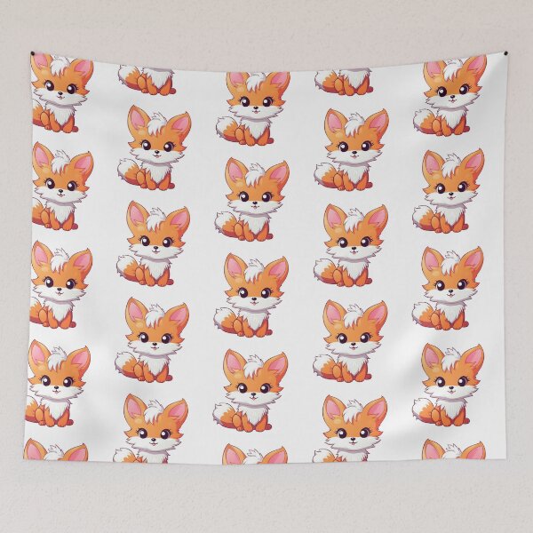 Item preview, Cute brown fox - Kawaii fox pup designed and sold by Vansky-Art.