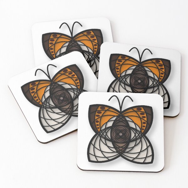 Item preview, Hebomoia butterfly mandala designed and sold by Bayzassi.