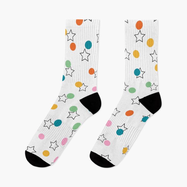 Item preview, Stars and colorful dots pattern designed and sold by ArtAngiTresors.