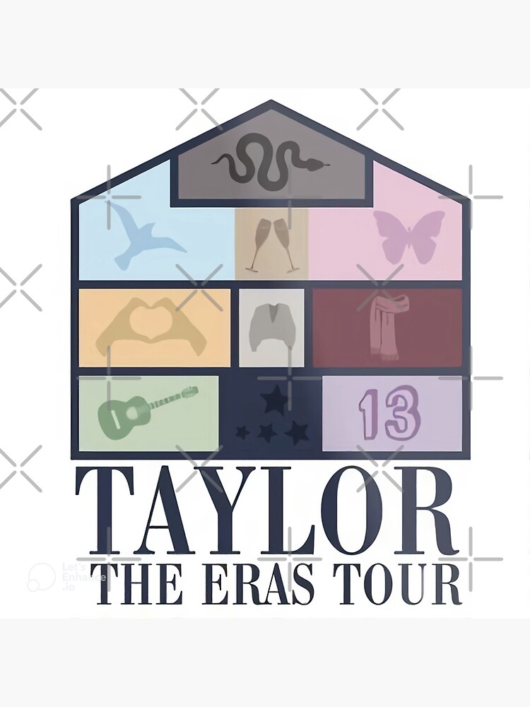 Taylor Swift The Eras Tour Poster Lover House Sticker By