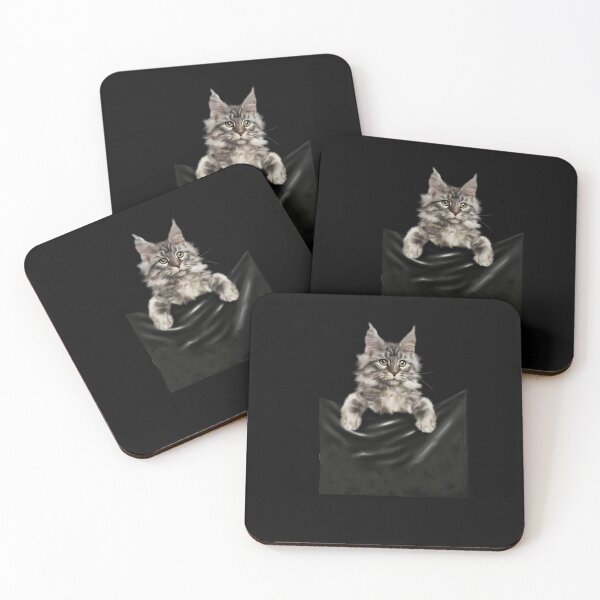Item preview, Main Coon Cat inside Pocket, Love Main Coon Cats  designed and sold by Logiamerch.