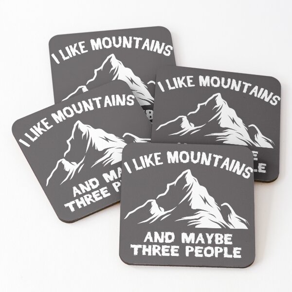 Item preview, I LIKE MOUNTAINS AND MAYBE THREE PEOPLE designed and sold by Billy Wong.