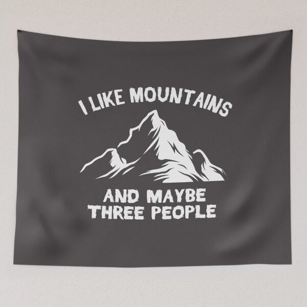 Item preview, I LIKE MOUNTAINS AND MAYBE THREE PEOPLE designed and sold by Billy Wong.