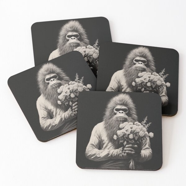 Item preview, Bigfoot con flores en una fecha de arte clásico. designed and sold by redstar19.