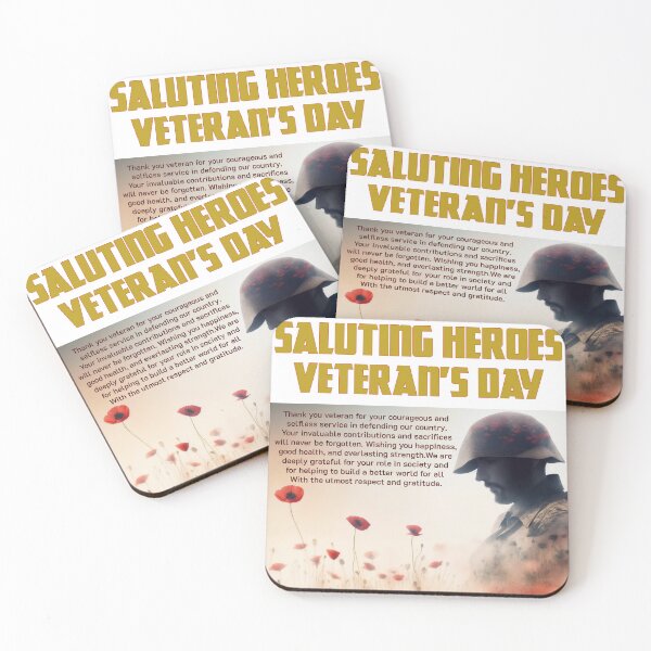 Item preview, Saluting Heroes: Veteran's Day. designed and sold by Happy critter co..