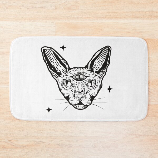 Item preview, Occult sphynx cat illustration designed and sold by Moonscapestudio.