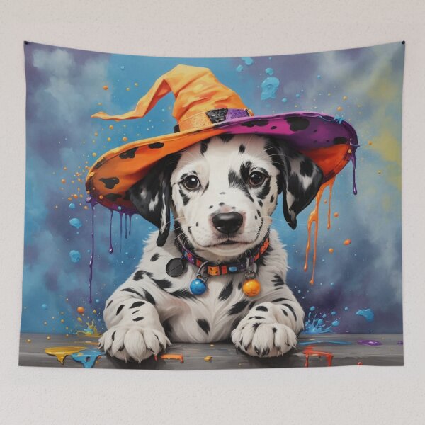 Item preview, Dalmation Puppy Portrait Ready For Halloween designed and sold by Wolfheartart.
