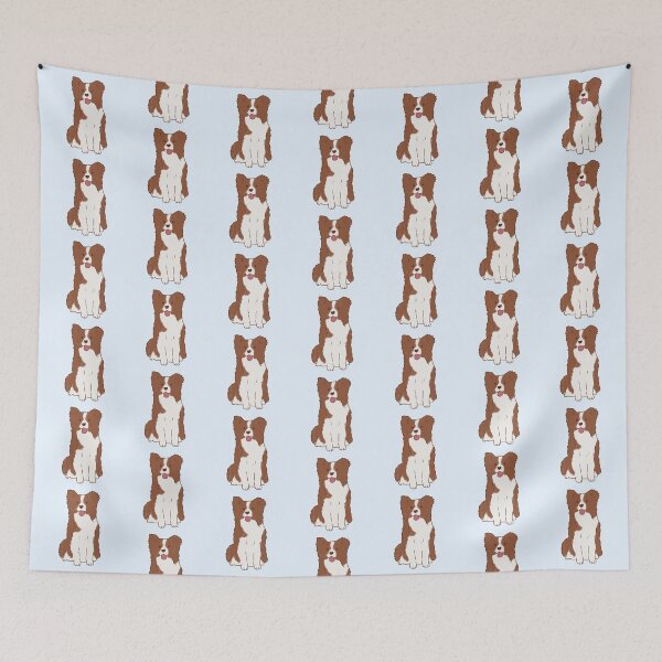 Item preview, Brown border collie illustration  designed and sold by Mayarart.
