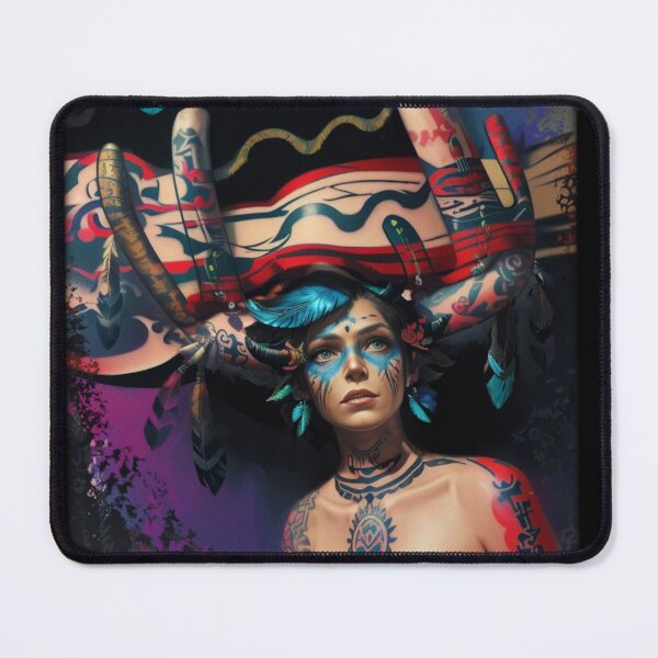 Item preview, Shaman woman in contact with the magic of nature designed and sold by RitaFancy.