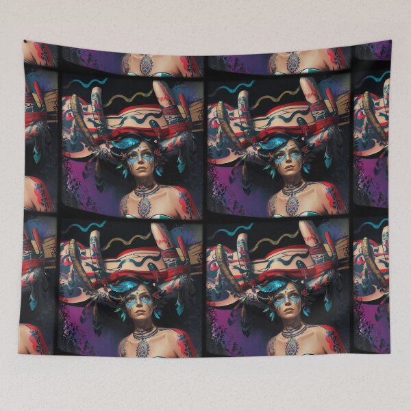 Item preview, Shaman woman in contact with the magic of nature designed and sold by RitaFancy.