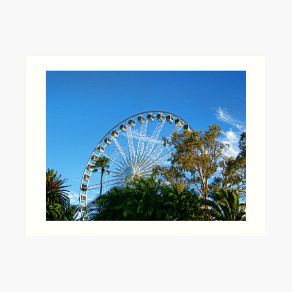 Perth Foreshore Ferris Wheel Art Print