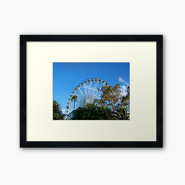 Perth Foreshore Ferris Wheel Framed Art Print