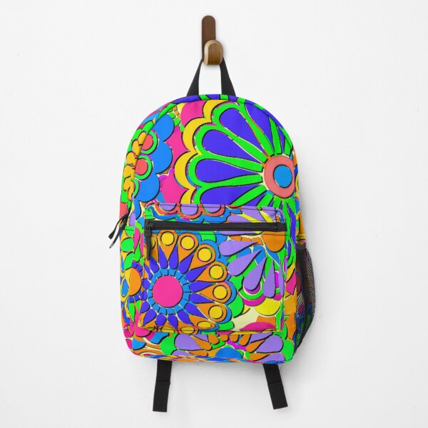 Item preview, Bright Colorful Flower Power Hippy Retro Style designed and sold by Alondra.