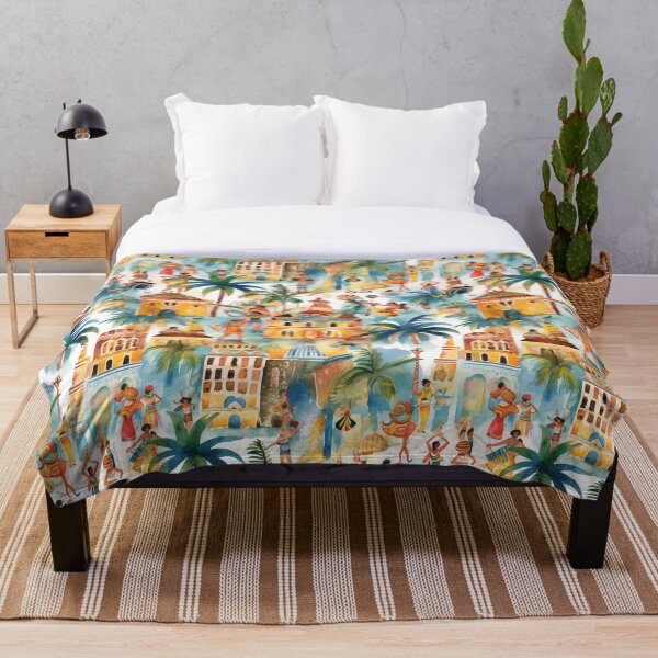 Item preview, Carnival in Rio de Janeiro Watercolor Seamless Pattern designed and sold by PutsGroup.