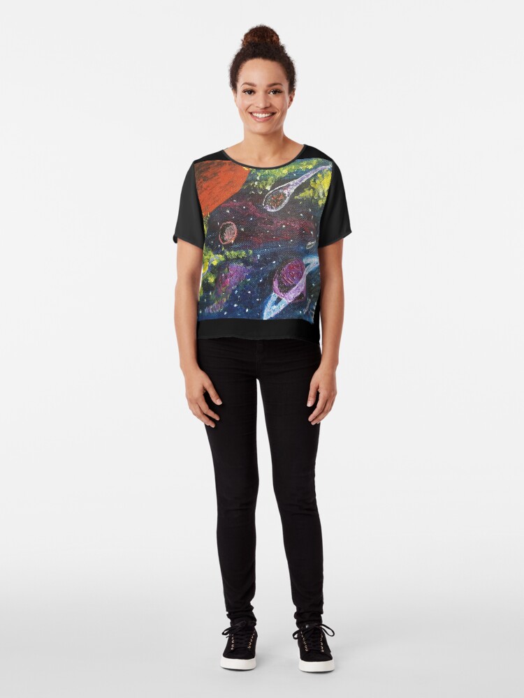 Alternate view of Space Chiffon Top
