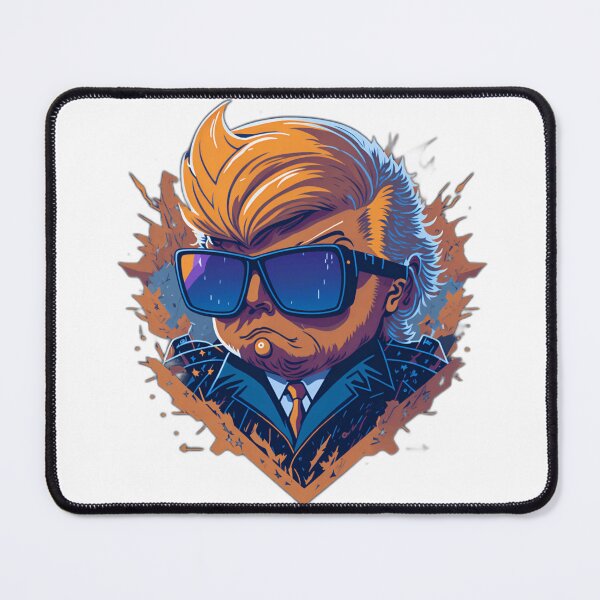 Item preview, Trump 2024 Satire Sticker - Transformative Parody for Political Enthusiasts designed and sold by artblocksai.