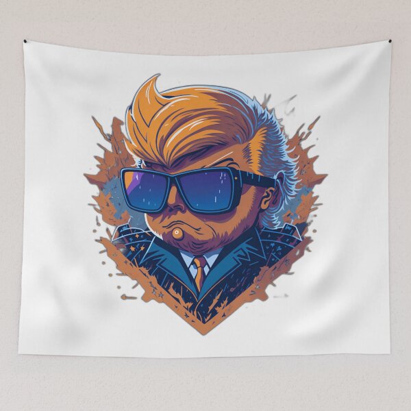 Item preview, Trump 2024 Satire Sticker - Transformative Parody for Political Enthusiasts designed and sold by artblocksai.