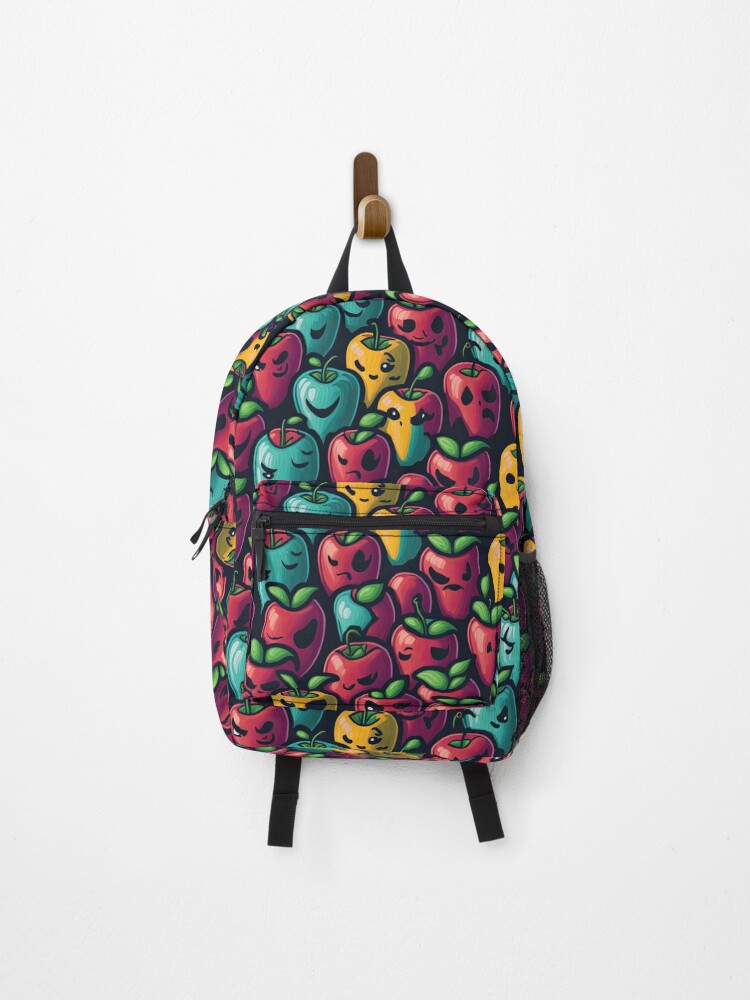 Thumbnail 1 of 3, Backpack, Bad Apples Pattern designed and sold by Houerd.