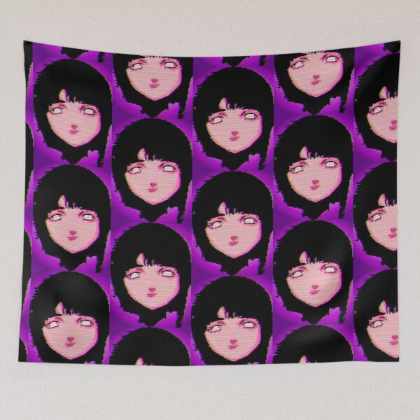Item preview, Eyeless Lain Purple Cybercore Aesthetic Design designed and sold by MerikuroCreates.