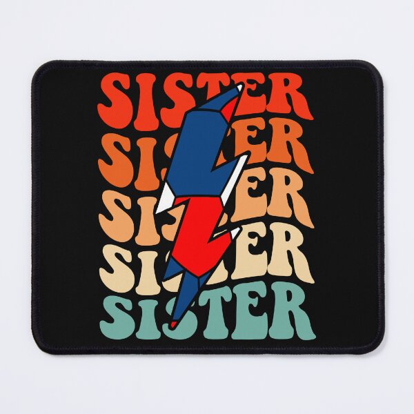 Item preview, Handball Sister Retro Groovy Lightning Bolt Mother's Day designed and sold by Christina-grich.
