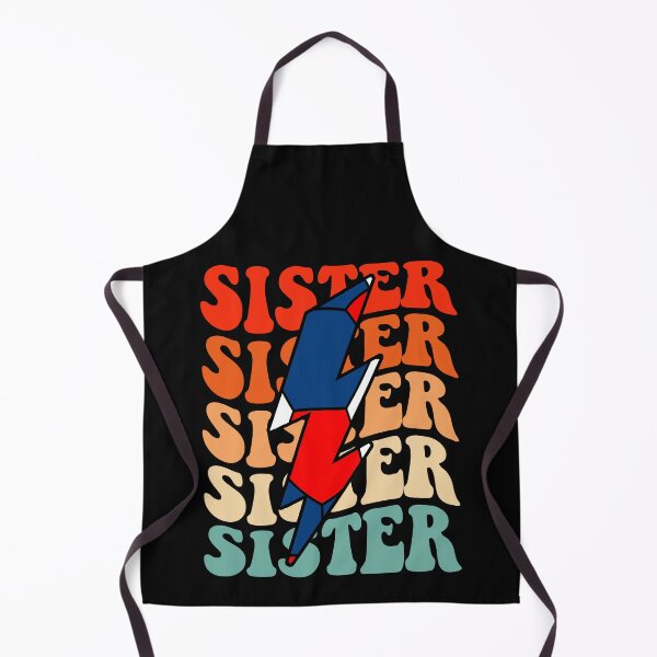 Item preview, Handball Sister Retro Groovy Lightning Bolt Mother's Day designed and sold by Christina-grich.