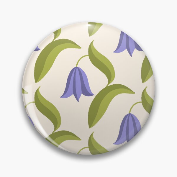 Item preview, Bell Blossoms - Delicate Spring Flowers - snowdrop, bluebell, tulip, harebell - lavender on Cream Background - shw1021 d designed and sold by Shiny Happy World.