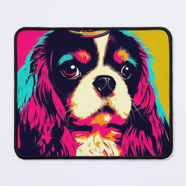 Item preview, Regal King Charles Cavalier Spaniel Pop Art designed and sold by FunnehGacha.
