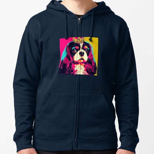 Vista previa del artículo con la obra «Arte pop del Cavalier Spaniel real King Charles», diseñado y vendido por FunnehGacha.