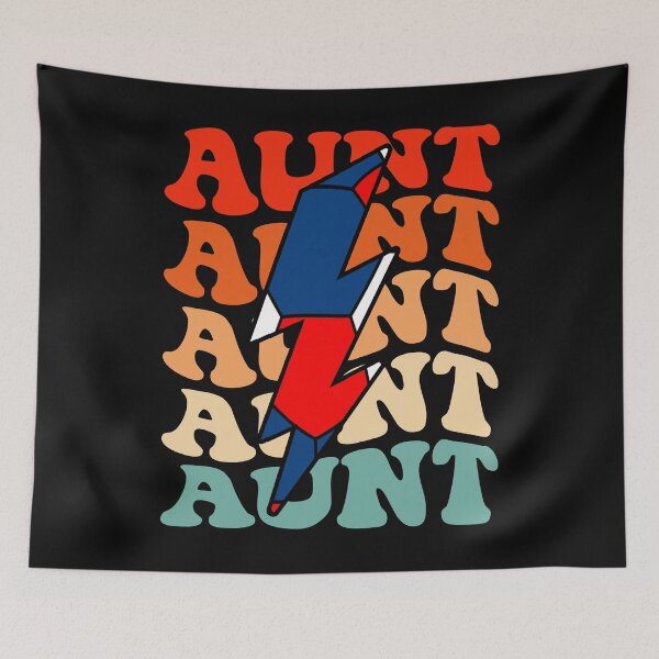 Item preview, Handball Aunt Retro Groovy Lightning Bolt Auntie Mother's Day designed and sold by Christina-grich.