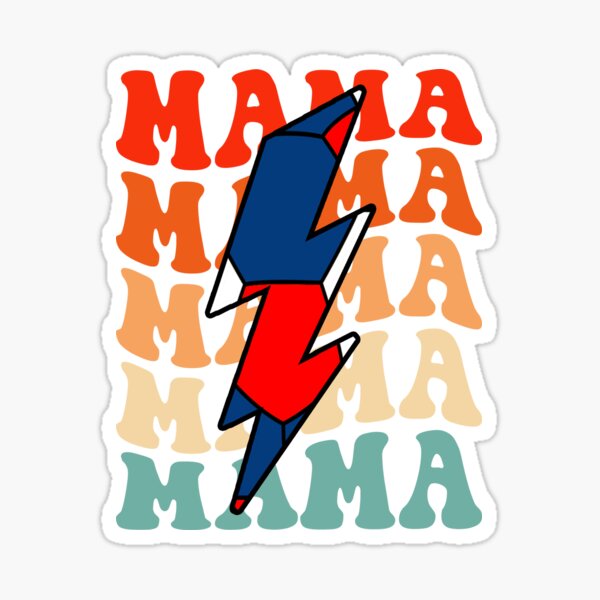 Item preview, Handball Mom Mama Retro Groovy Lightning Bolt Mother's Day designed and sold by Christina-grich.