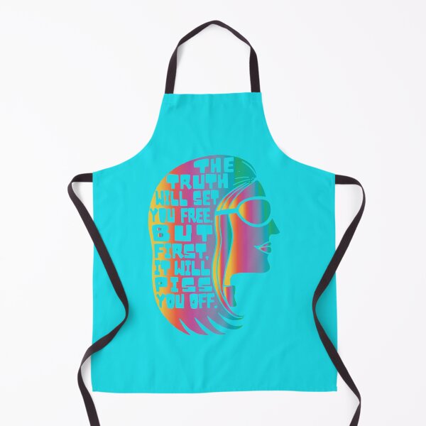 Item preview, Gloria Steinem Feminist Icon Truth Quote Rainbow Retro Vintage Art designed and sold by LinnieKeegan.