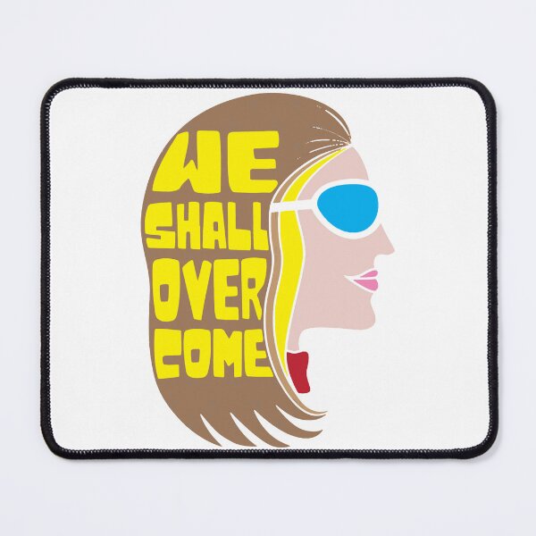 Item preview, Gloria Steinem Feminist Icon We Shall Overcome Quote Colorful Retro Vintage Art designed and sold by LinnieKeegan.
