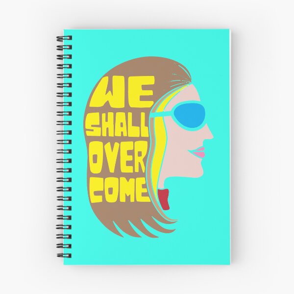 Item preview, Gloria Steinem Feminist Icon We Shall Overcome Quote Colorful Retro Vintage Art designed and sold by LinnieKeegan.