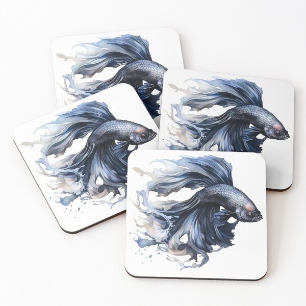 Item preview, Betta Splendens Watercolor Fish designed and sold by SchorlCraft.