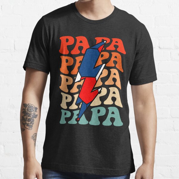 Item preview, Handball Papa Dad Retro Groovy Lightning Bolt Father’s Day designed and sold by Christina-grich.