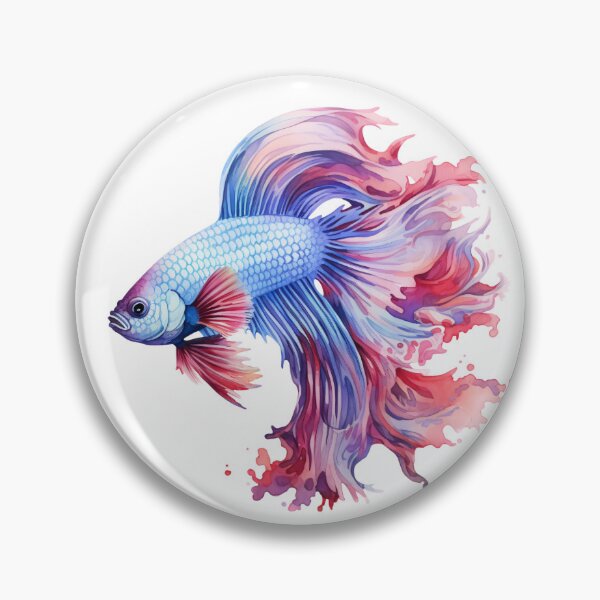 Artikelvorschau, Betta Splendens Aquarellfisch entworfen und verkauft von SchorlCraft.