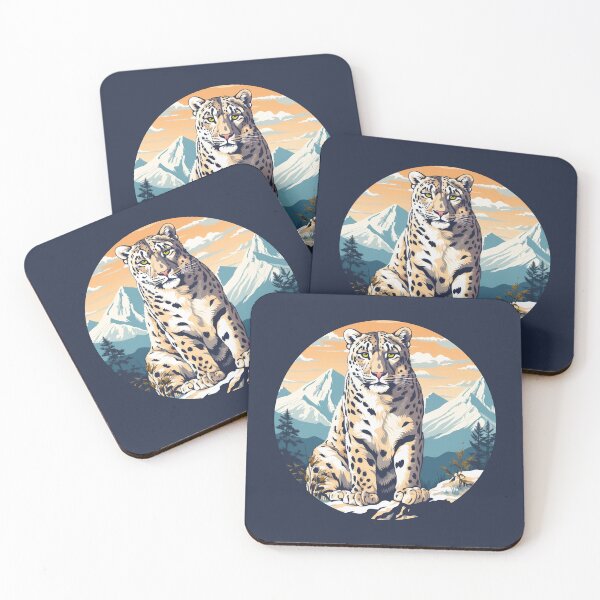 Item preview, Majestic Snow Leopard designed and sold by CJS-Art.