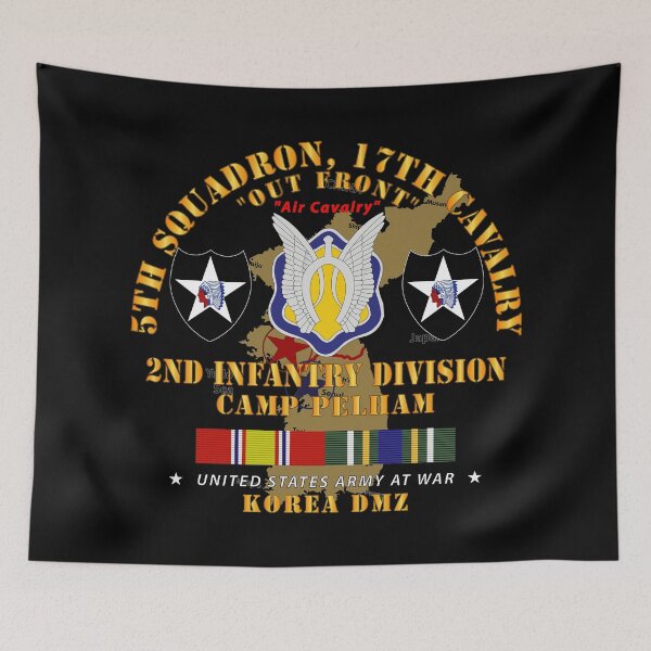 Item preview, Army - 5th Squadron, 17th Cavalry - Camp Pelham - 2nd ID w Map w KOREA SVC designed and sold by Military Insignia Products.