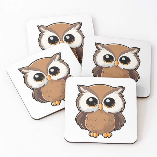 Item preview, Cute brown owl - Cartoon Style designed and sold by Vansky-Art.