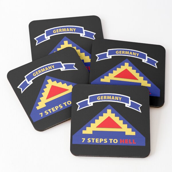 Item preview, Army - 7th United States Army  w 7 Steps Hell w Scroll designed and sold by Military Insignia Products.