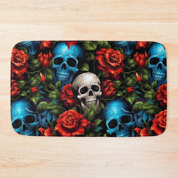 Item preview, Colourful Skulls And Roses Design - Ideal Halloween designed and sold by Image-Caption.